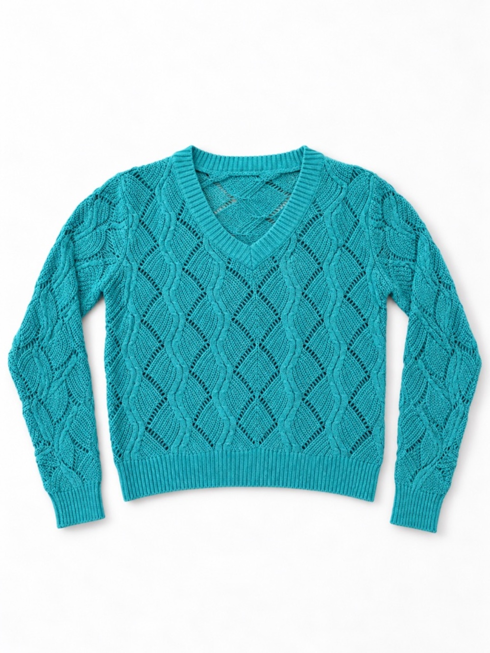 Teal women weater